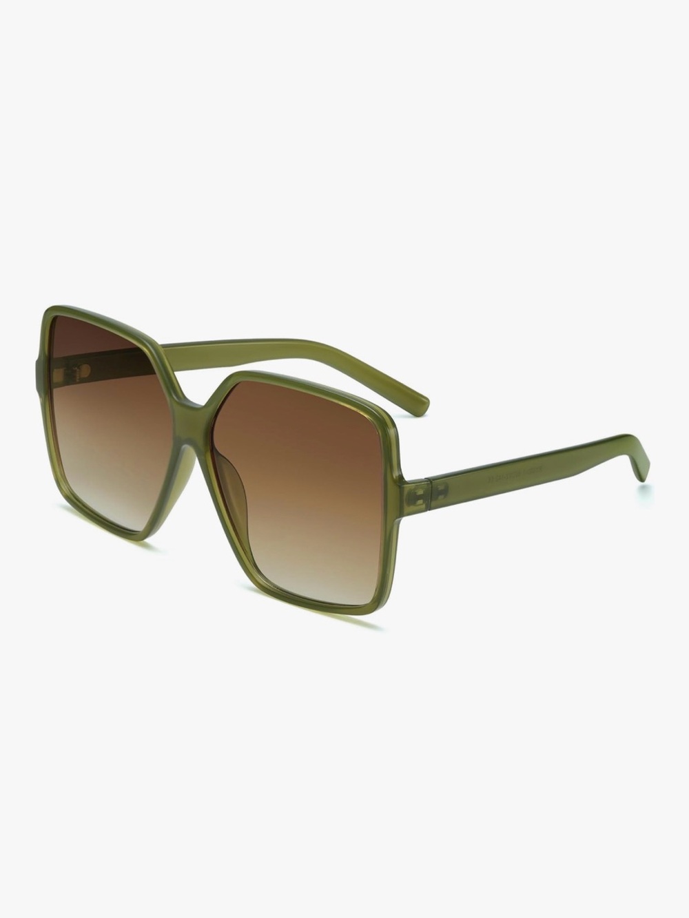 Green Olive Oversized Gradient Sunglasses